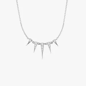 0.18CTW Diamond Spike Necklace