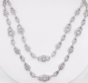 10 Carat Diamond Double Strand Necklace