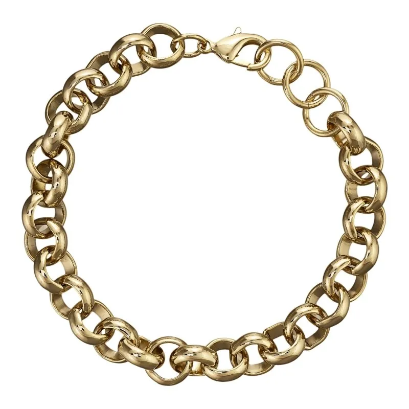 10mm Gold Filled Bonded Belcher Bracelet Classic 6 Inches