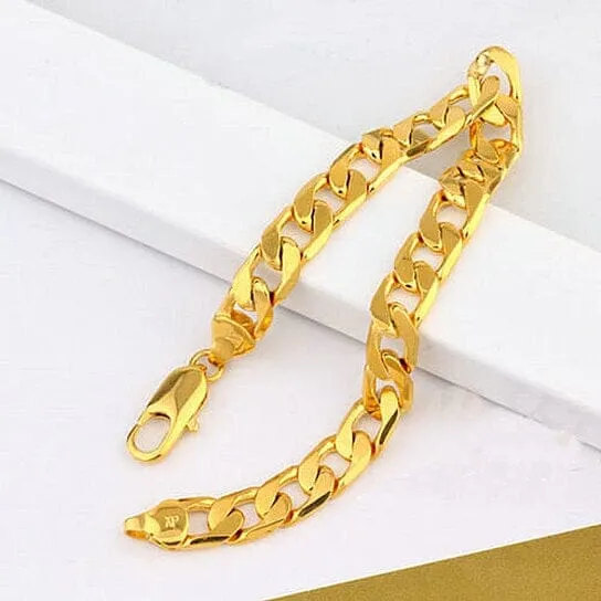 18k Gold Filled Cuban Link Bracelet