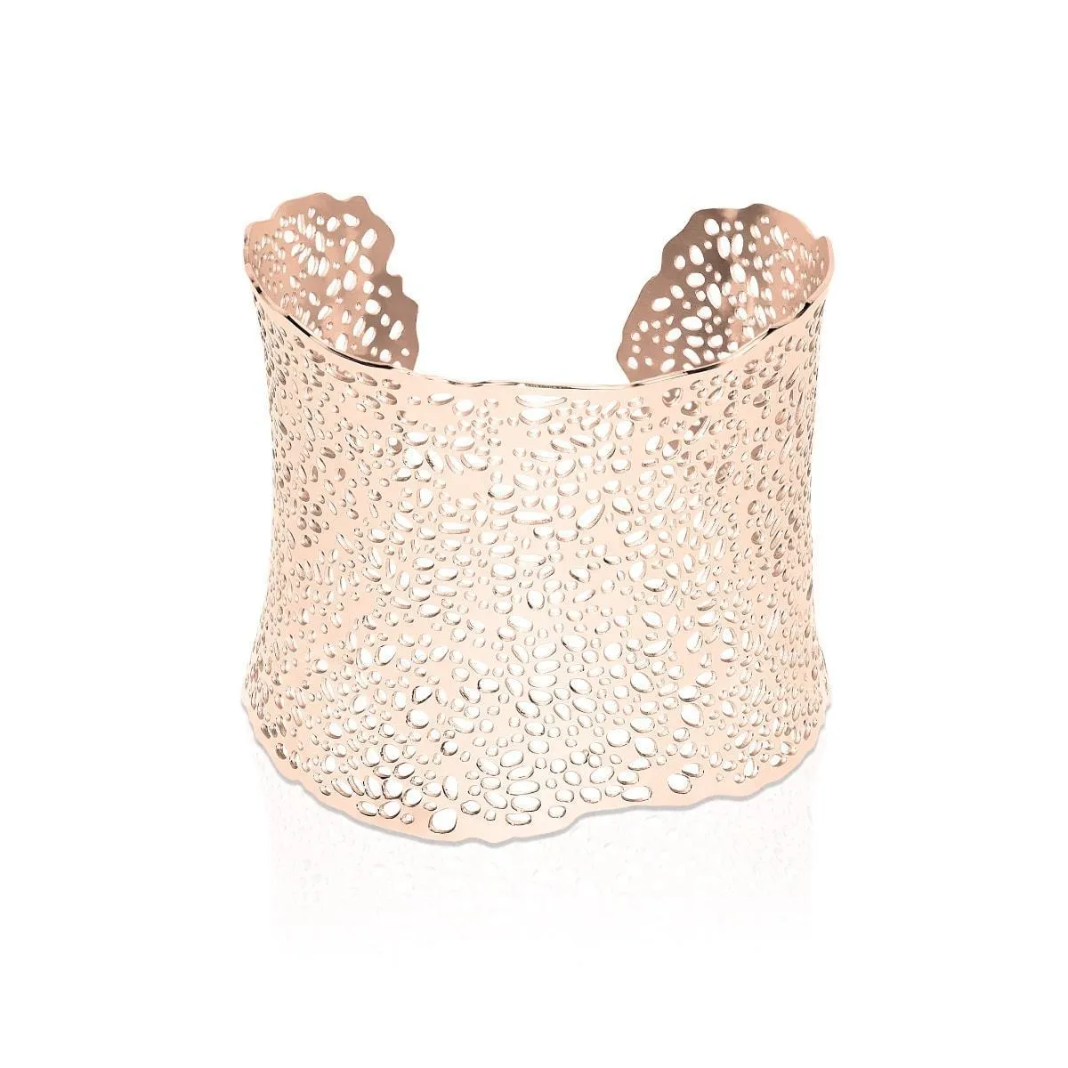 18k Rose Gold | Coral  | Laser Cut Cuff