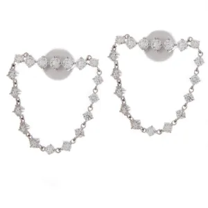 1.90ct 18k White Gold Diamond Earrings