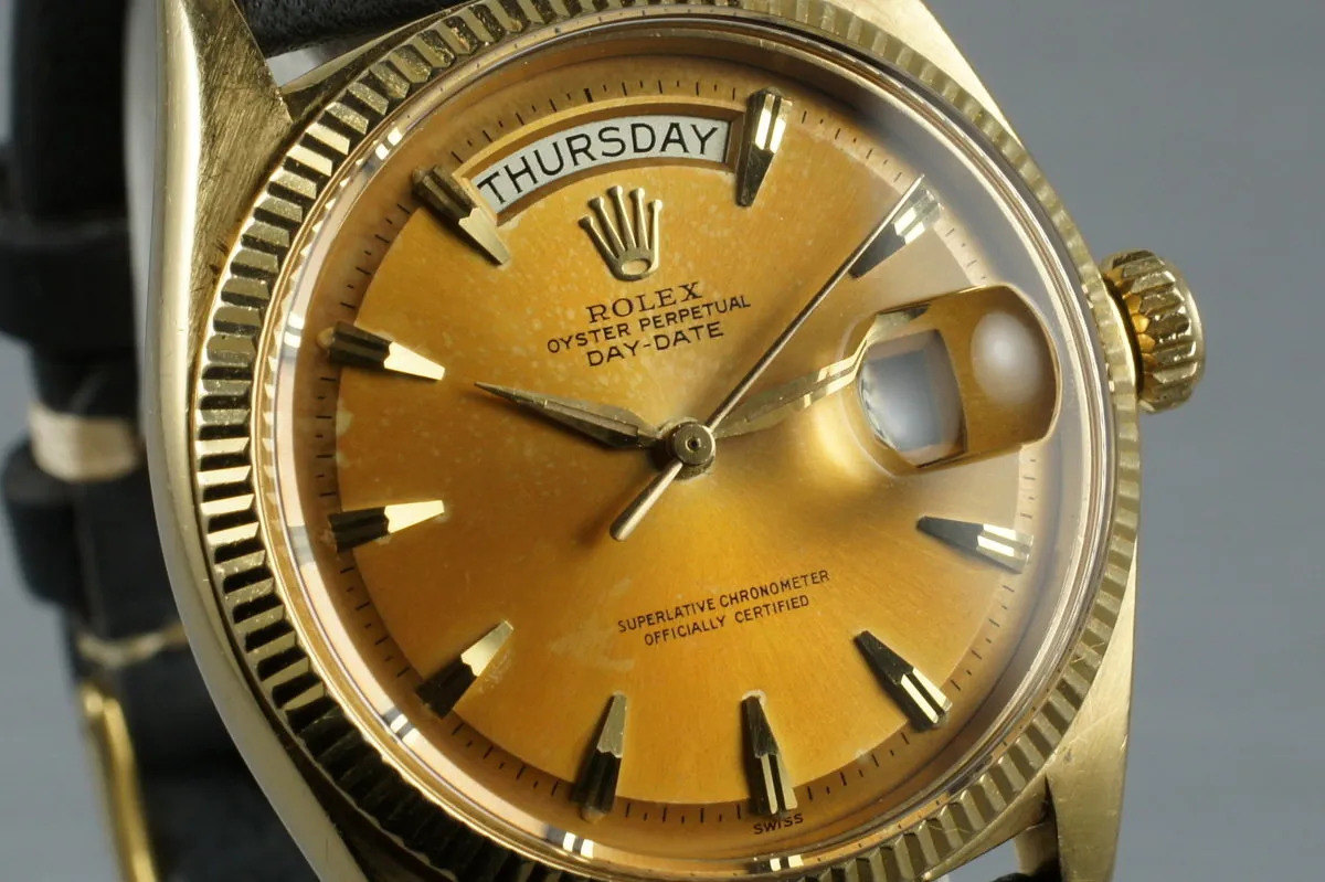 1961 Rolex YG Day-Date 1803 with Box and Papers