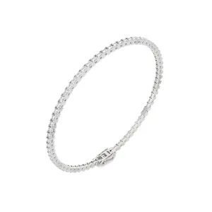 2 ctw Princess-Cut Lab Grown Diamond Tennis Bracelet