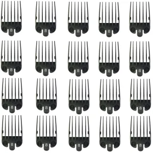 20 Units Wahl Clipper Guide Black #8 - 1" #3150-001