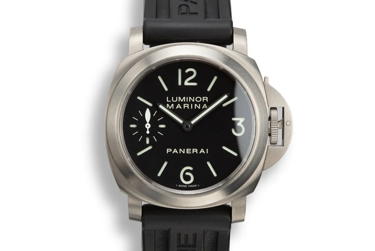 2011 Panerai Titanium Luminor Marina Pam 00177 with Box and Papers