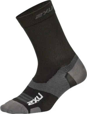 2XU Vectr Light Cushion Crew Sock Black/Titanium | Buy 2XU Vectr Light Cushion Crew Sock Black/Titanium here | Outnorth