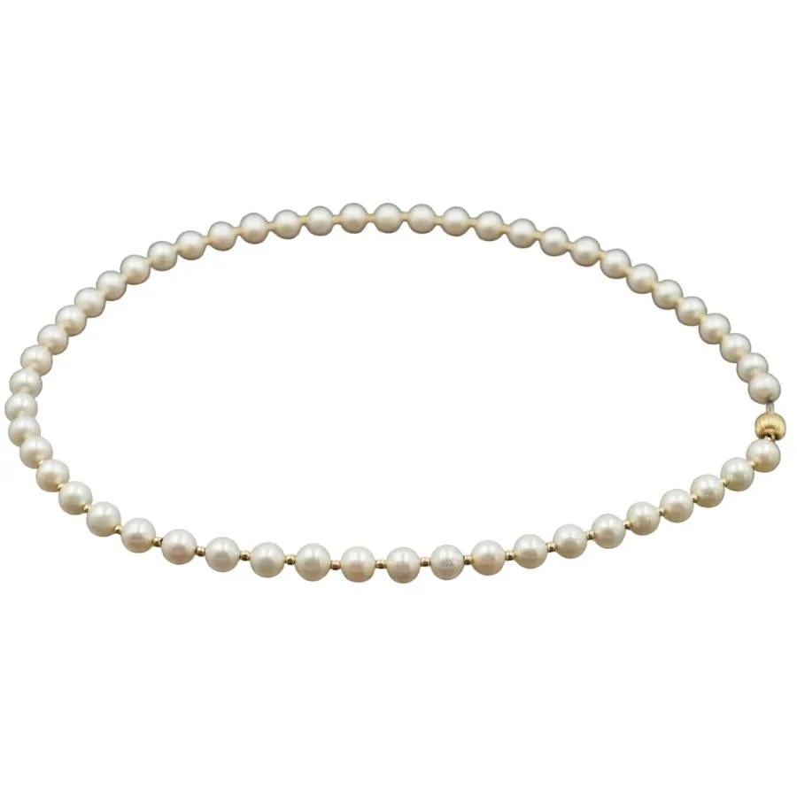 9ct Yellow Gold Freshwater Pearl Necklace & Bracelet Set