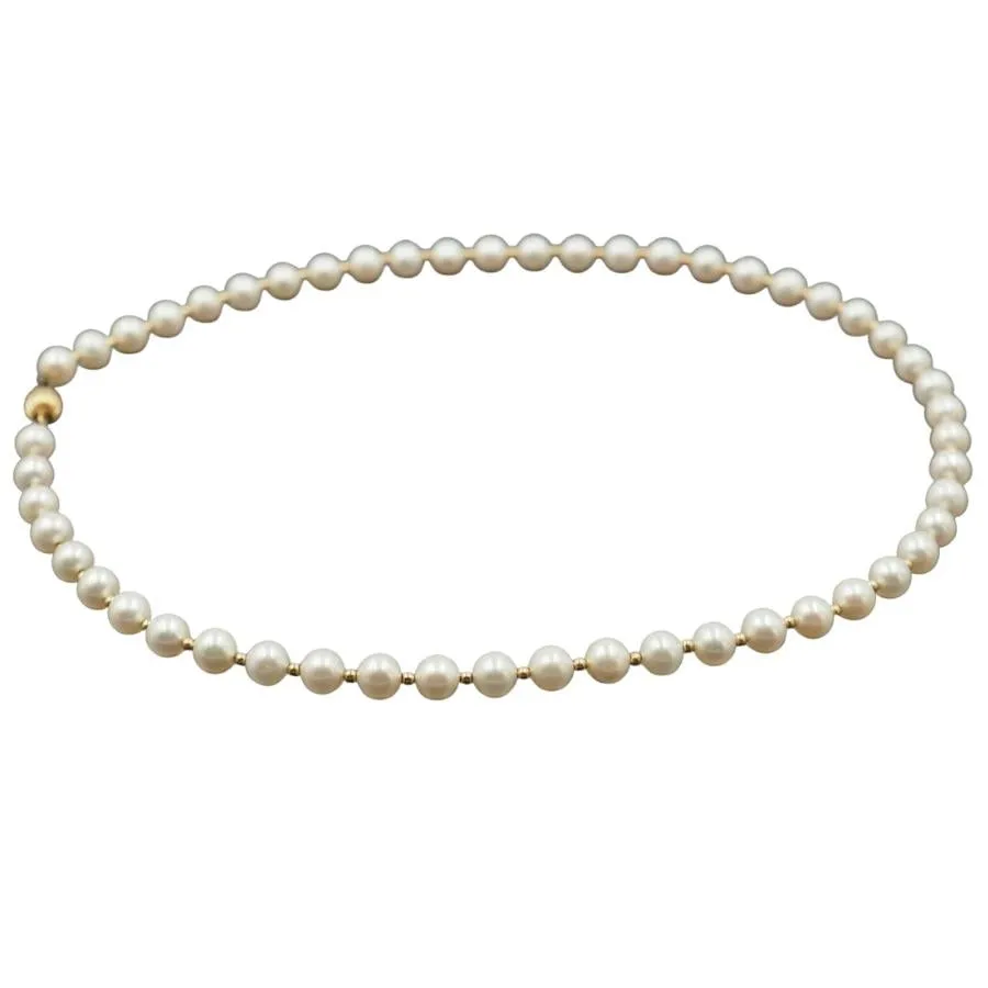 9ct Yellow Gold Freshwater Pearl Necklace & Bracelet Set