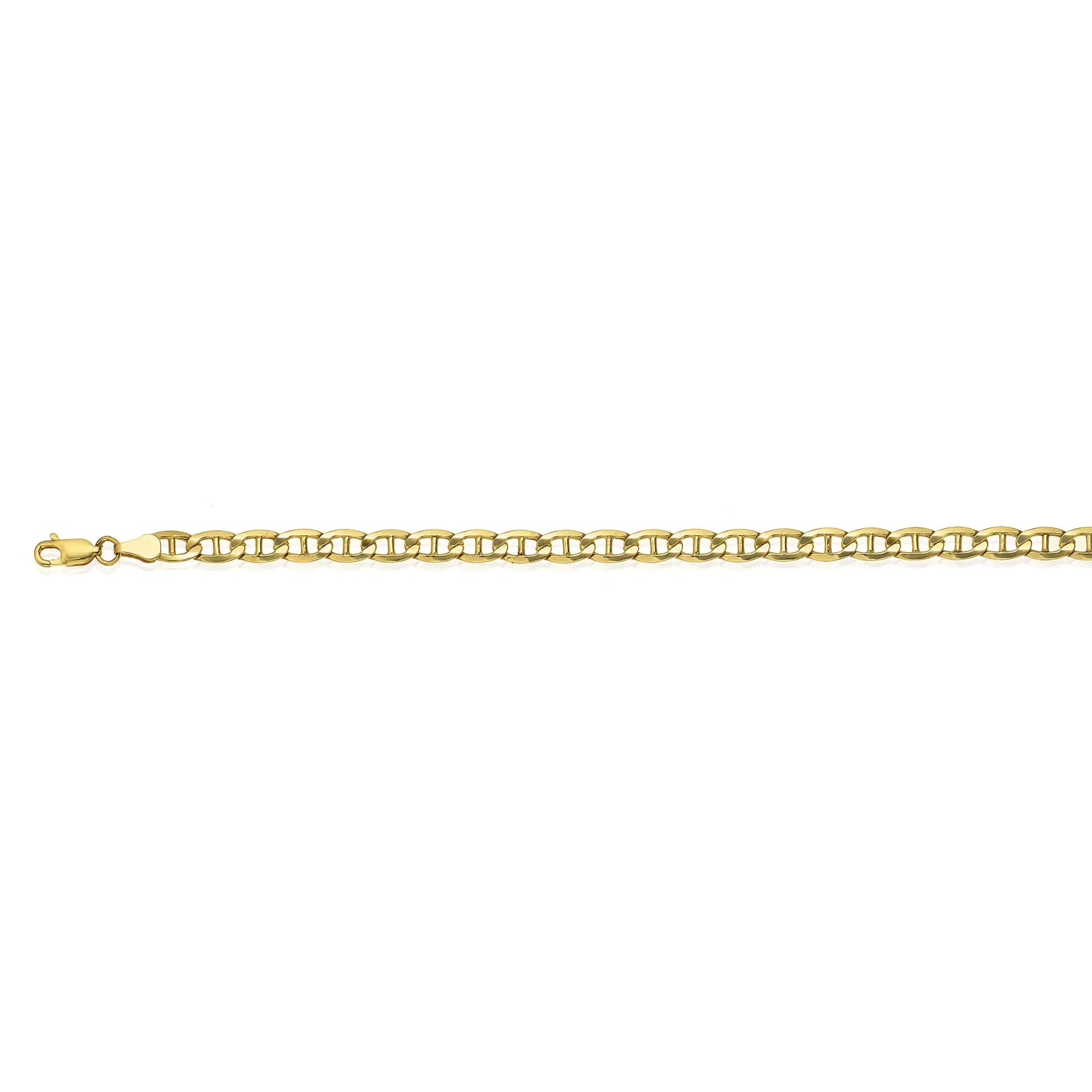 9ct Yellow Gold Silver Filled 21cm Anchor Bracelet