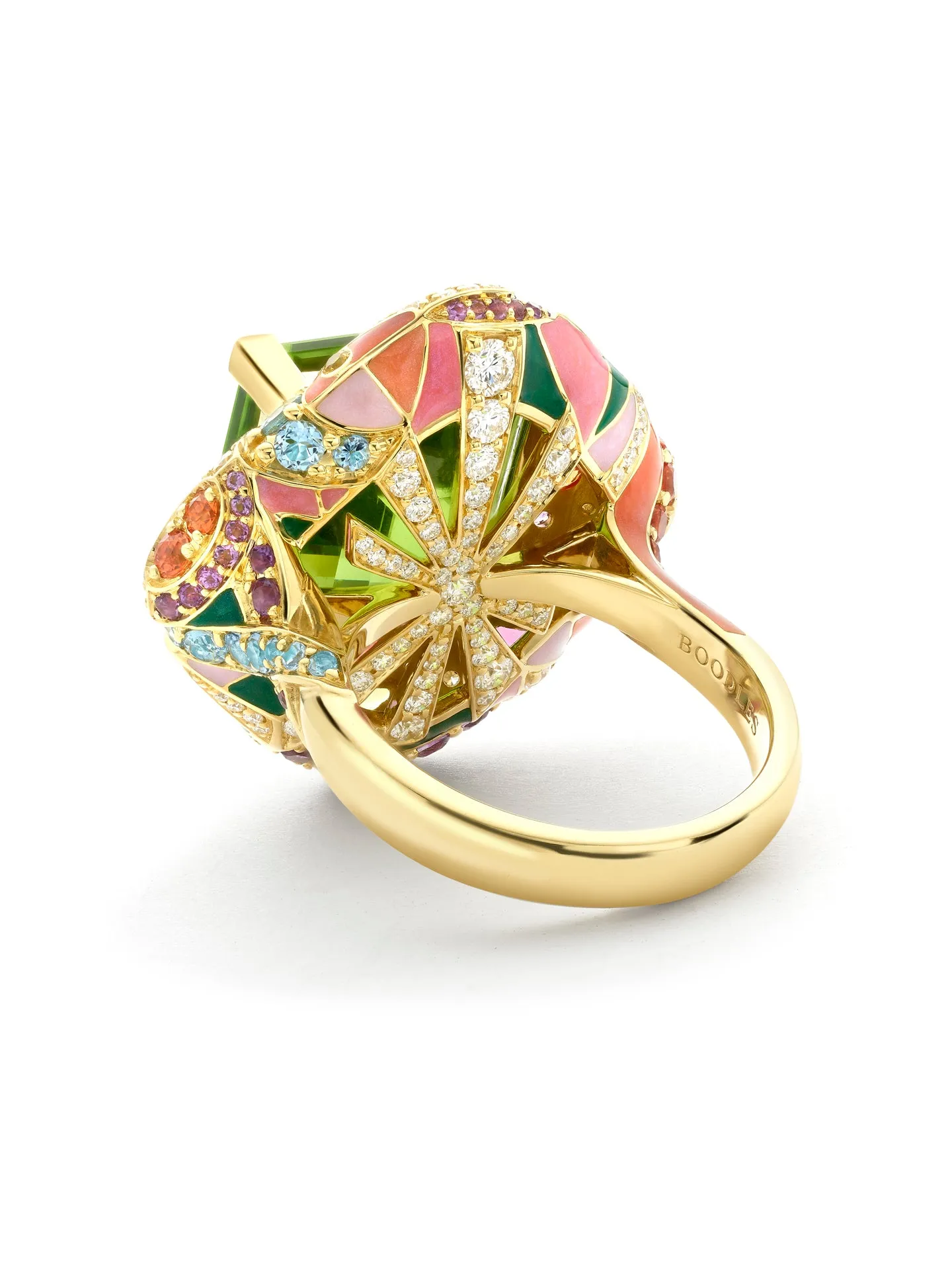 A Family Journey Berlin Peridot Yellow Gold Ring