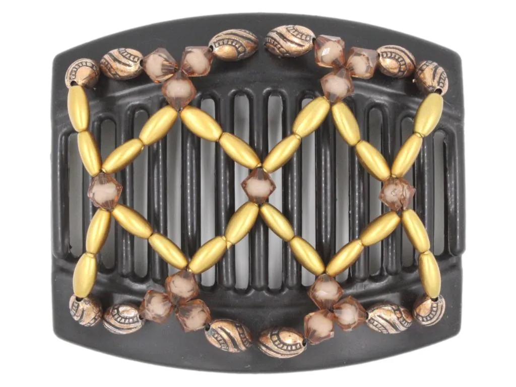 African Butterfly Thick Hair Comb - Ndalena Black 108