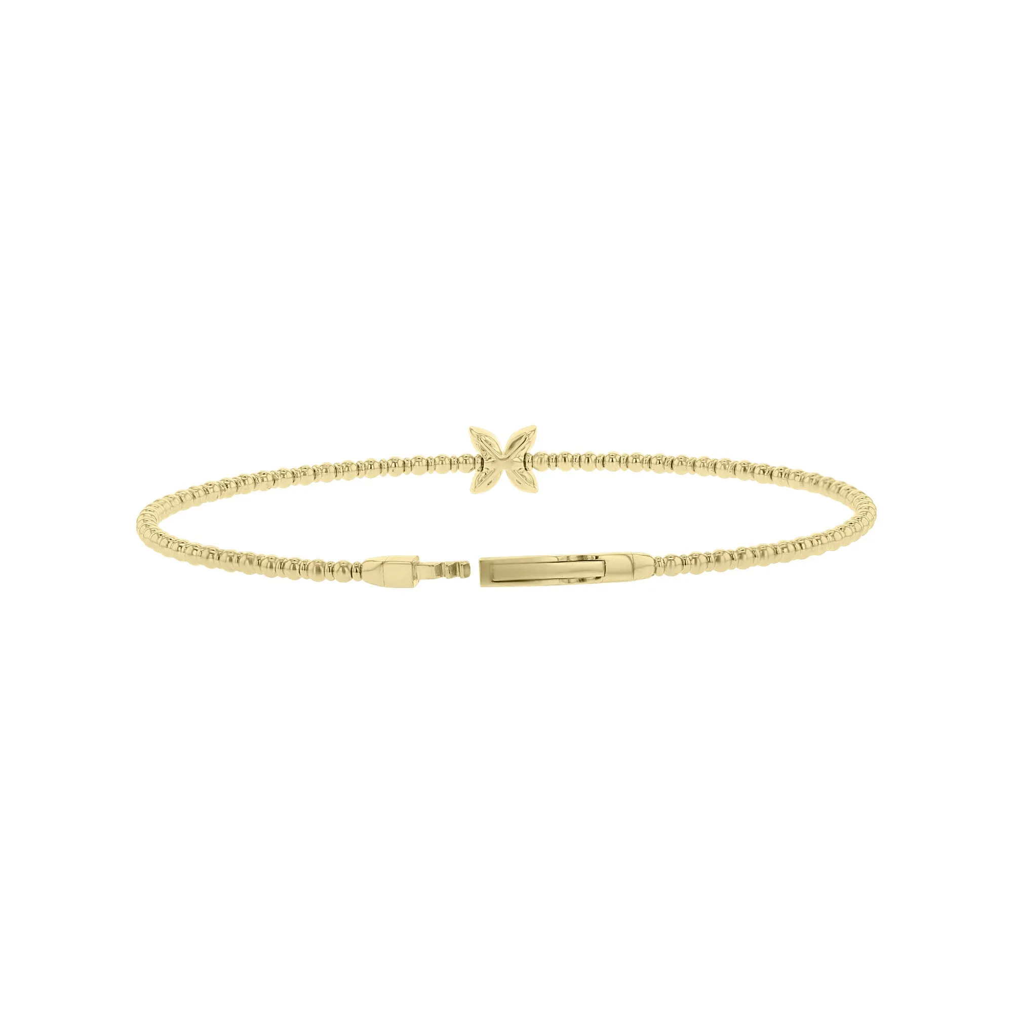 Alice Floral Diamond Bangle Bracelet