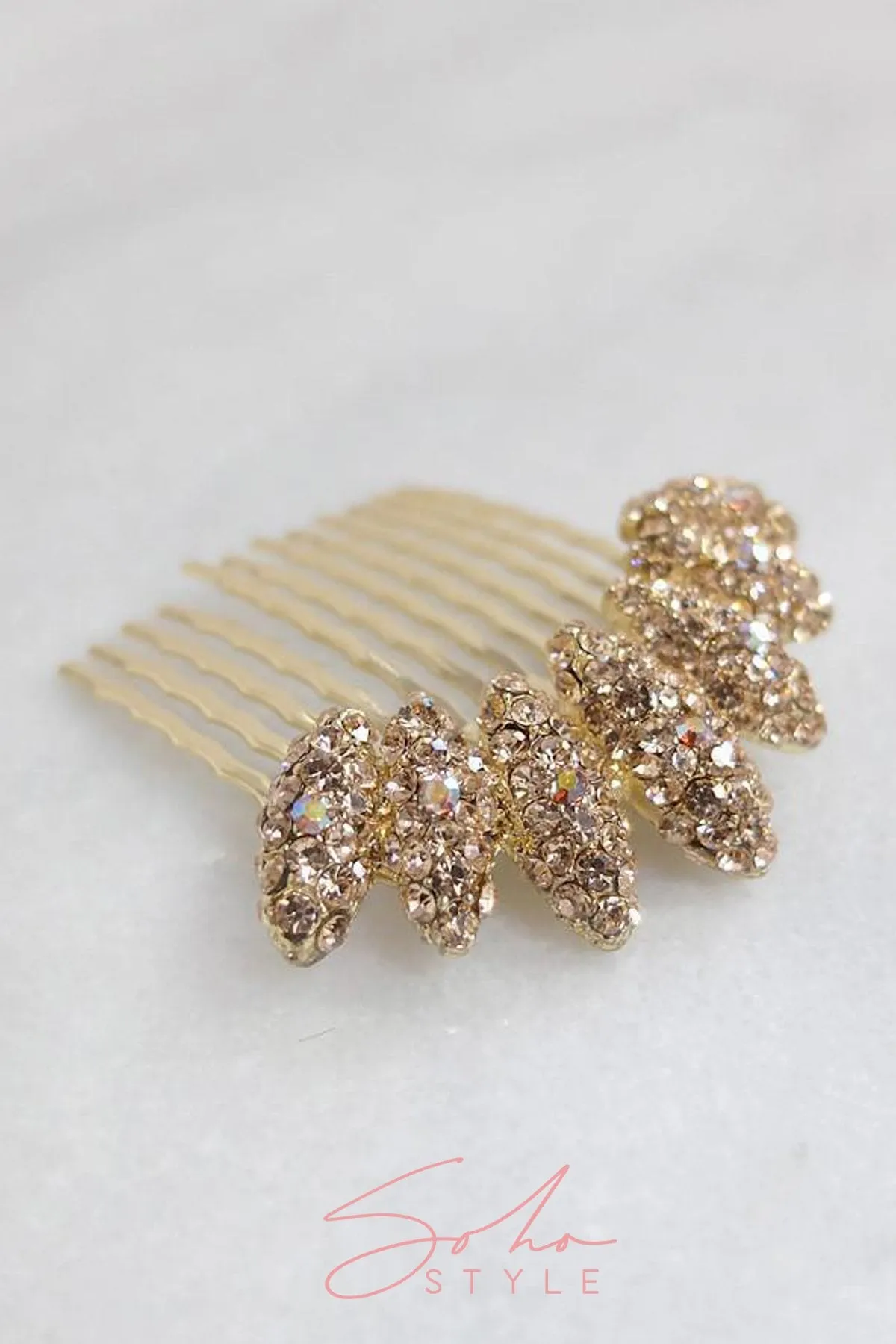 Almond Cluster Crystal Comb (Deluxe Set)