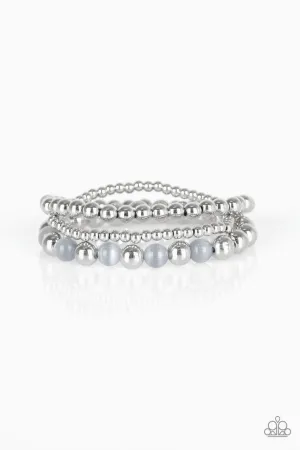 Always on the GLOW Silver Paparazzi Bracelet