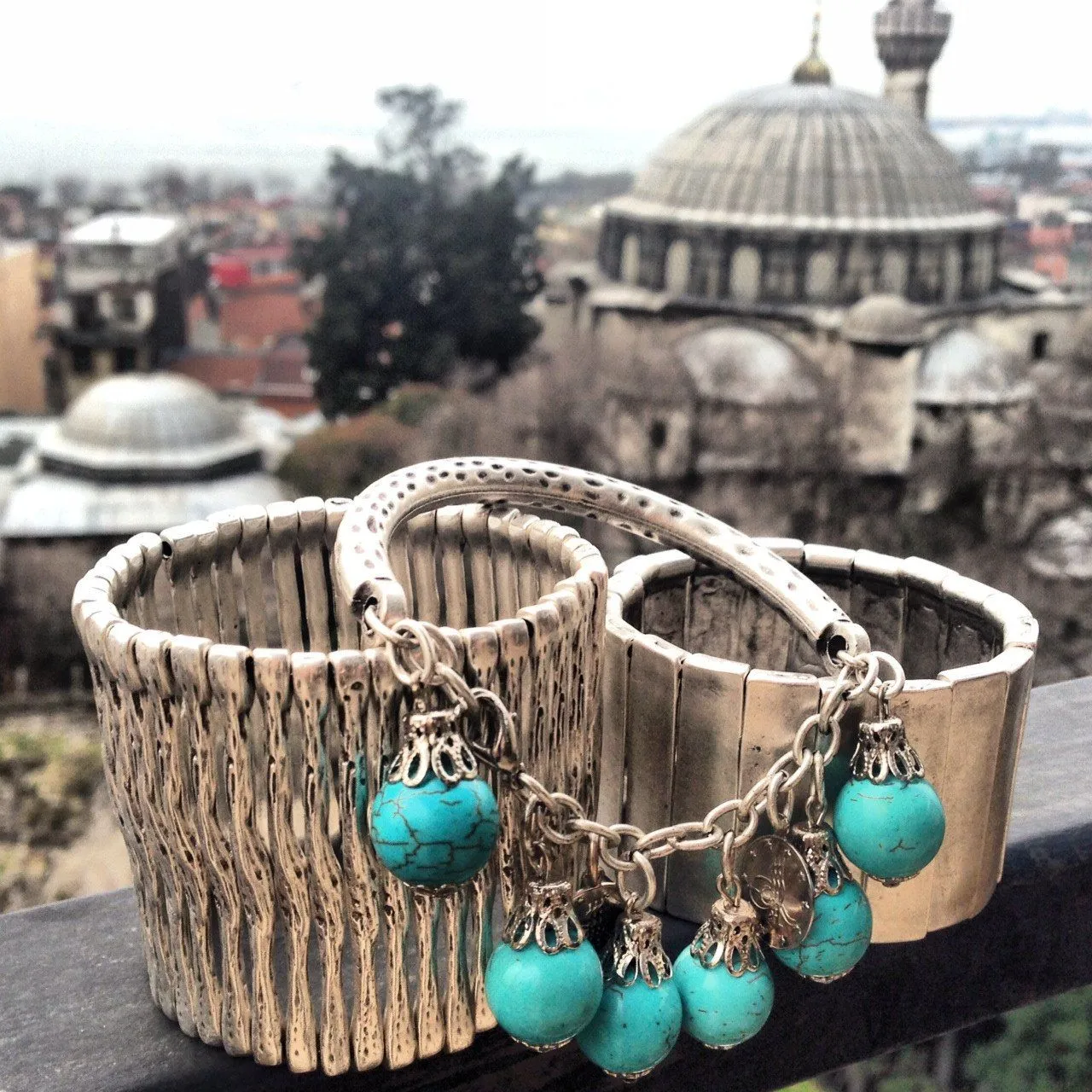 Amasya boho bracelet - turquoise