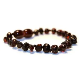 Amber Baby Teething Anklet/Bracelet - Cherry Chakra (Pre-Order)