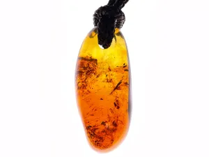 AMBER Crystal Necklace - Pendant Necklace, Handmade Jewelry, Healing Crystals and Stones, 48534