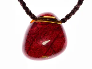 AMBER Crystal Necklace - Pendant Necklace, Handmade Jewelry, Healing Crystals and Stones, 48553