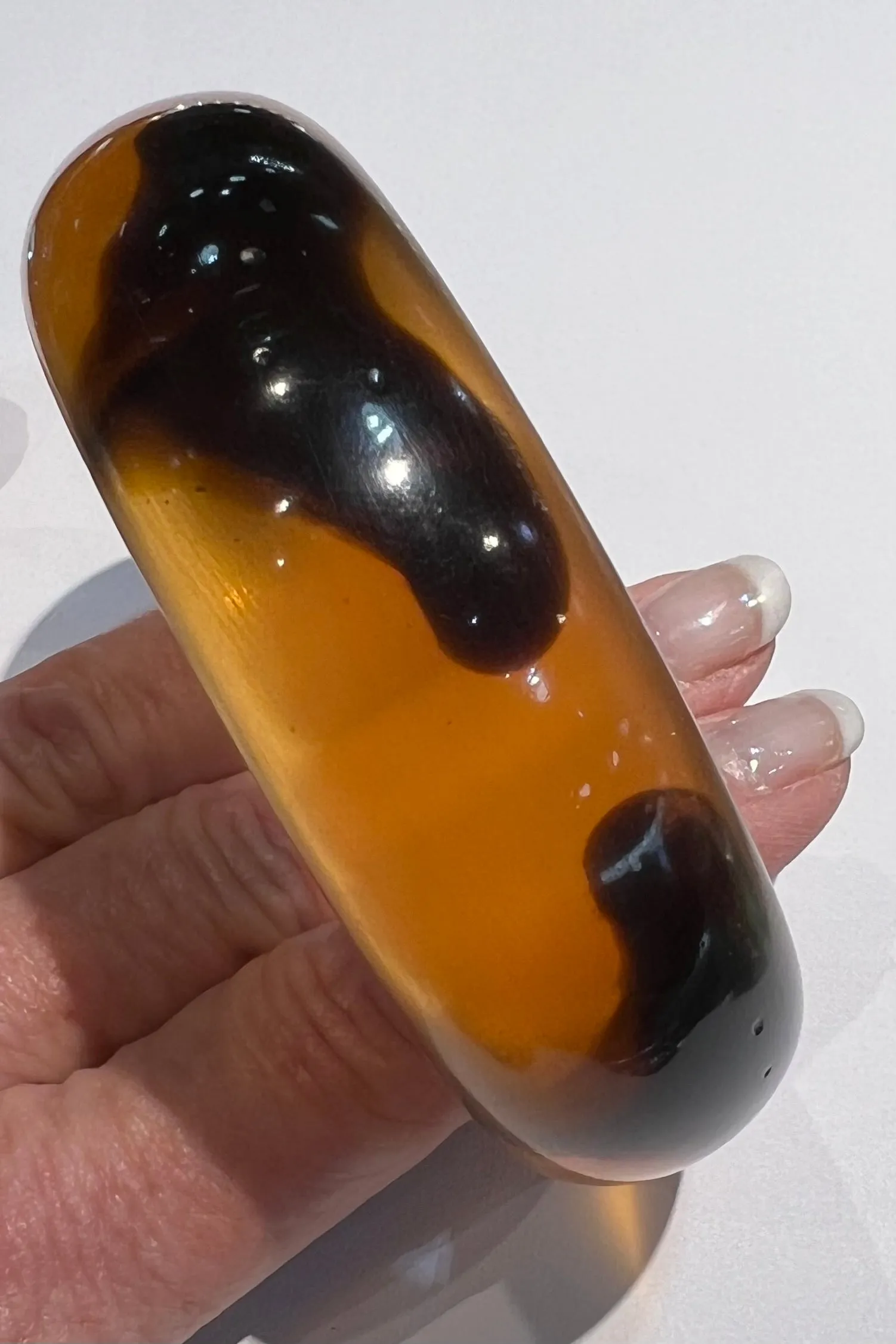 Amber Round Copal Bangle