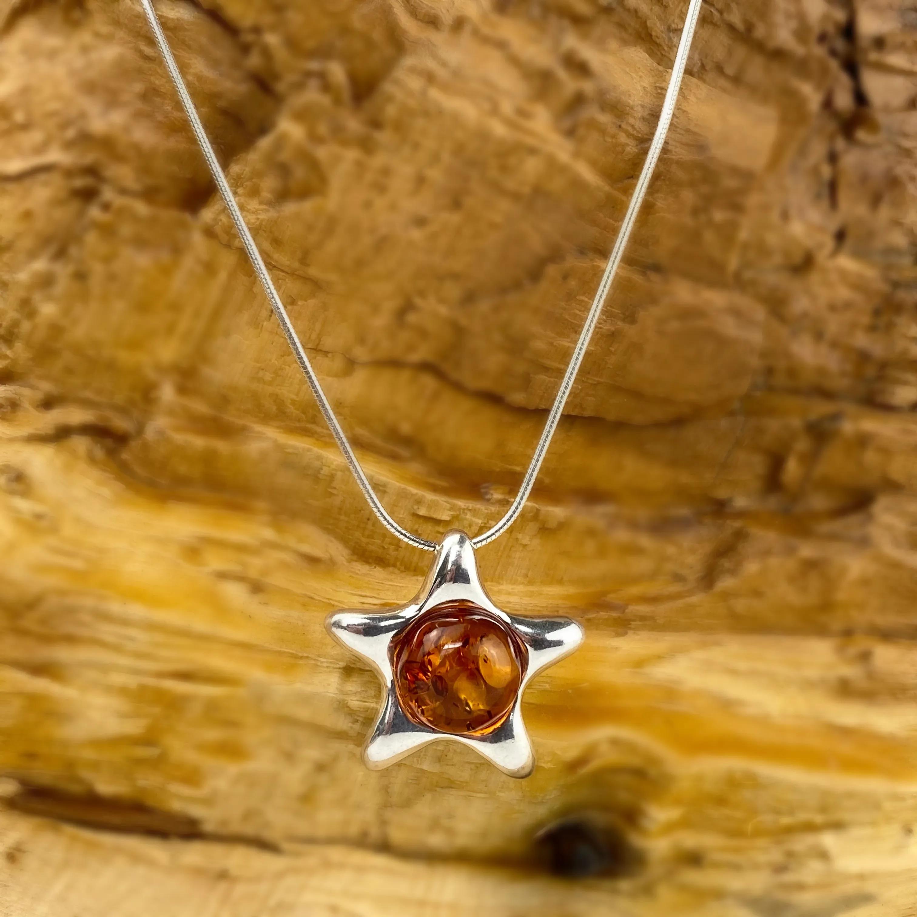 Amber Star Pendant - VP429