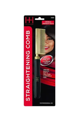 Annie Straightening Comb Medium Straight Teeth #5502