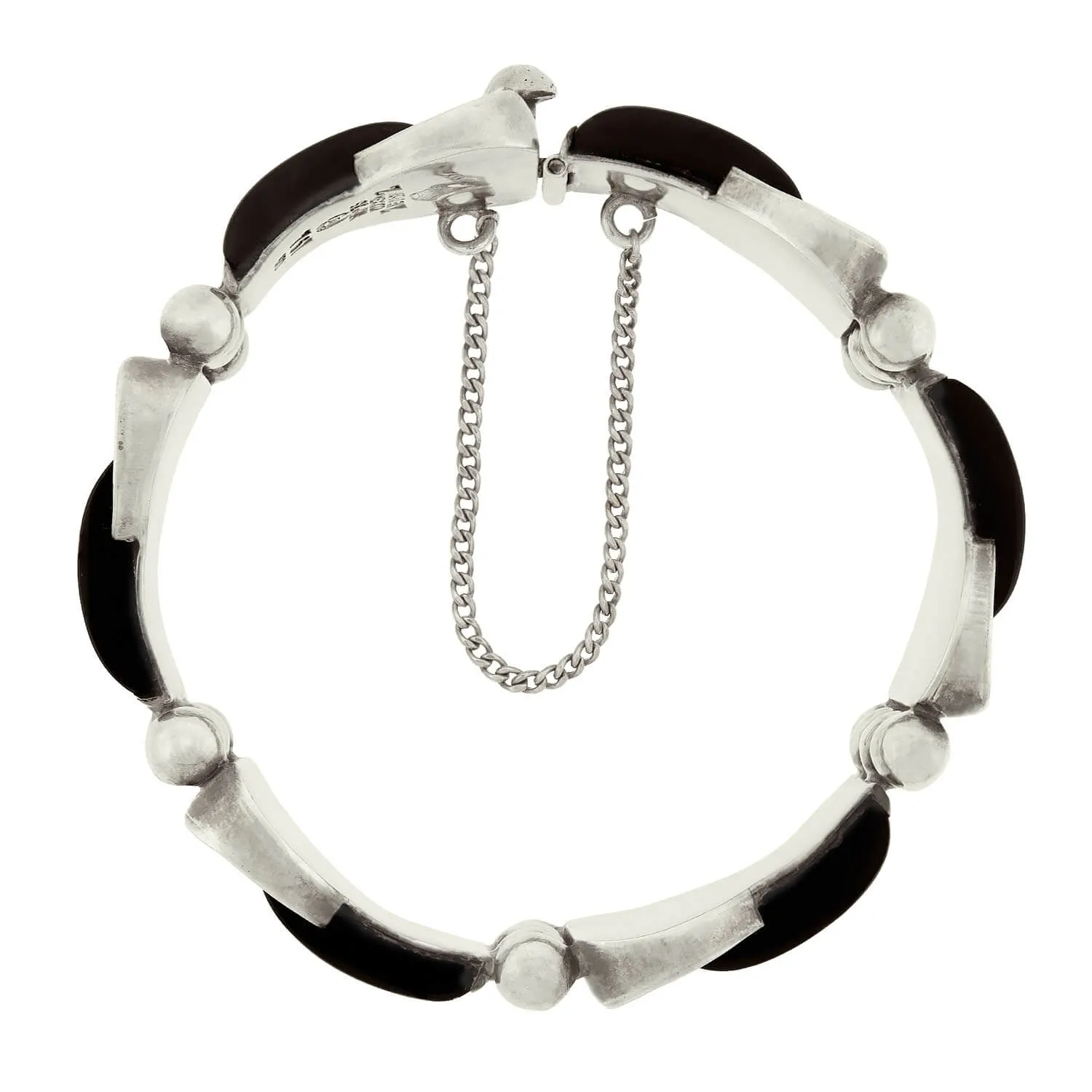 ANTONIO PINEDA Retro Sterling Silver Buckle Bracelet