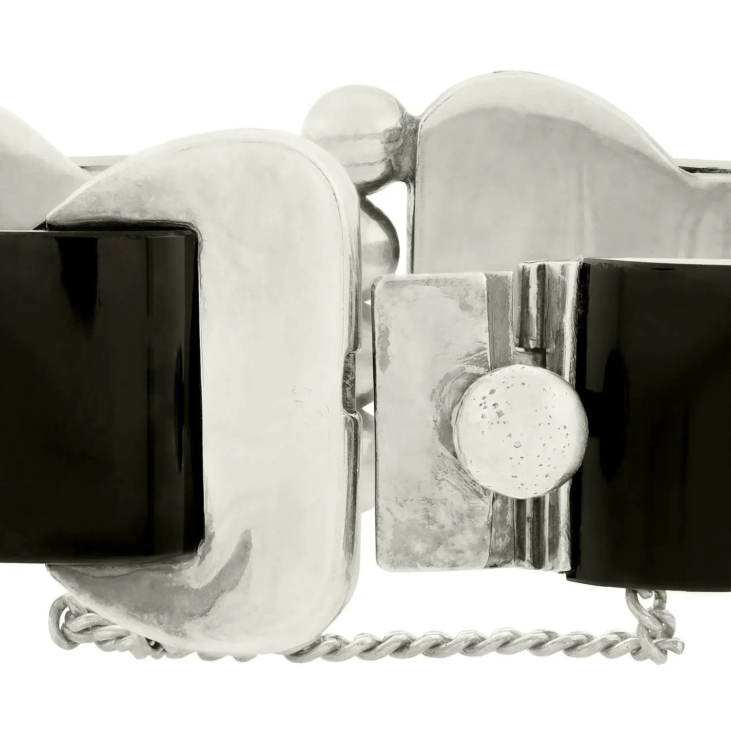 ANTONIO PINEDA Retro Sterling Silver Buckle Bracelet