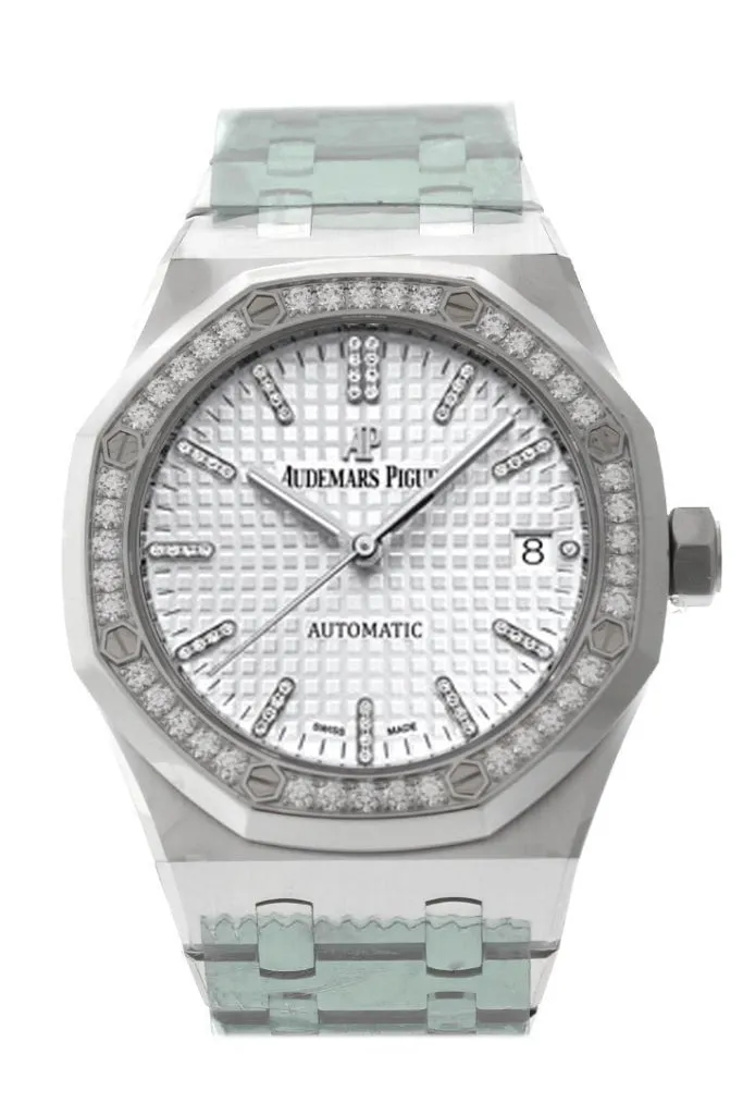 Audemars Piguet Royal Oak 37mm Rhodium-toned Diamond Dial Titanium 15453IP.ZZ.1256IP.01