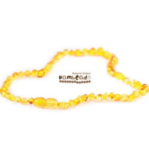 Bambeado Child Necklace Bud 37cm-Honey