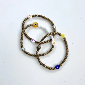 Beaded Stacking Bracelets - Set of 3