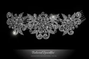 Beatrice Romantic Deco Hair Comb | Crystal