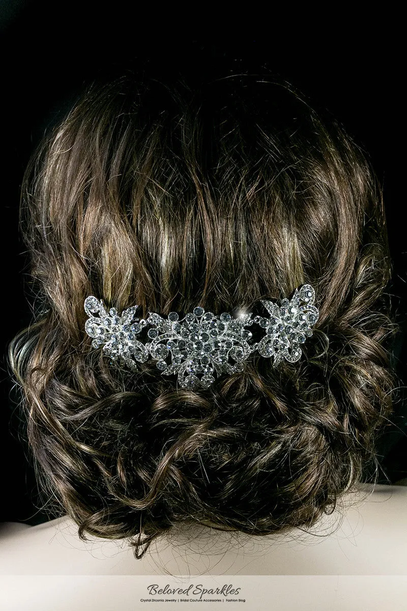 Beatrice Romantic Deco Hair Comb | Crystal