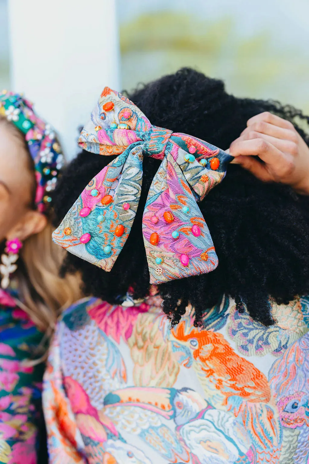 Bird Bam Bow Barrette With Cabochons [Brianna Cannon]