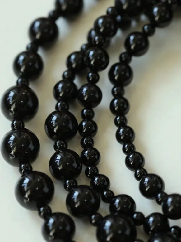 Black Onyx Long Necklaces