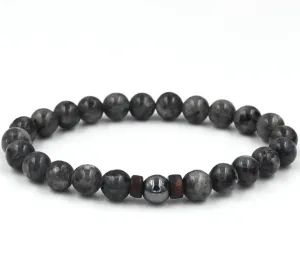 Black Volcanic Stone Bracelet: Reflecting Men's Unique Style