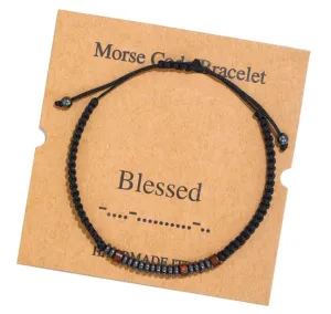 Blessed Morse Code Bracelet