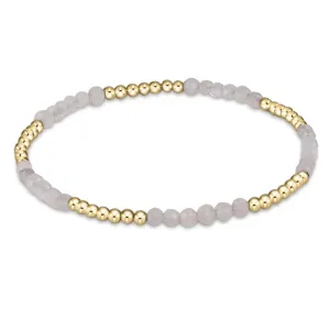 Blissful Pattern 2.5mm Bead Bracelet - Moonstone