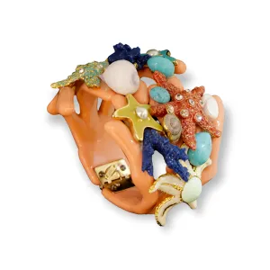 Bracelet with a coral reef theme