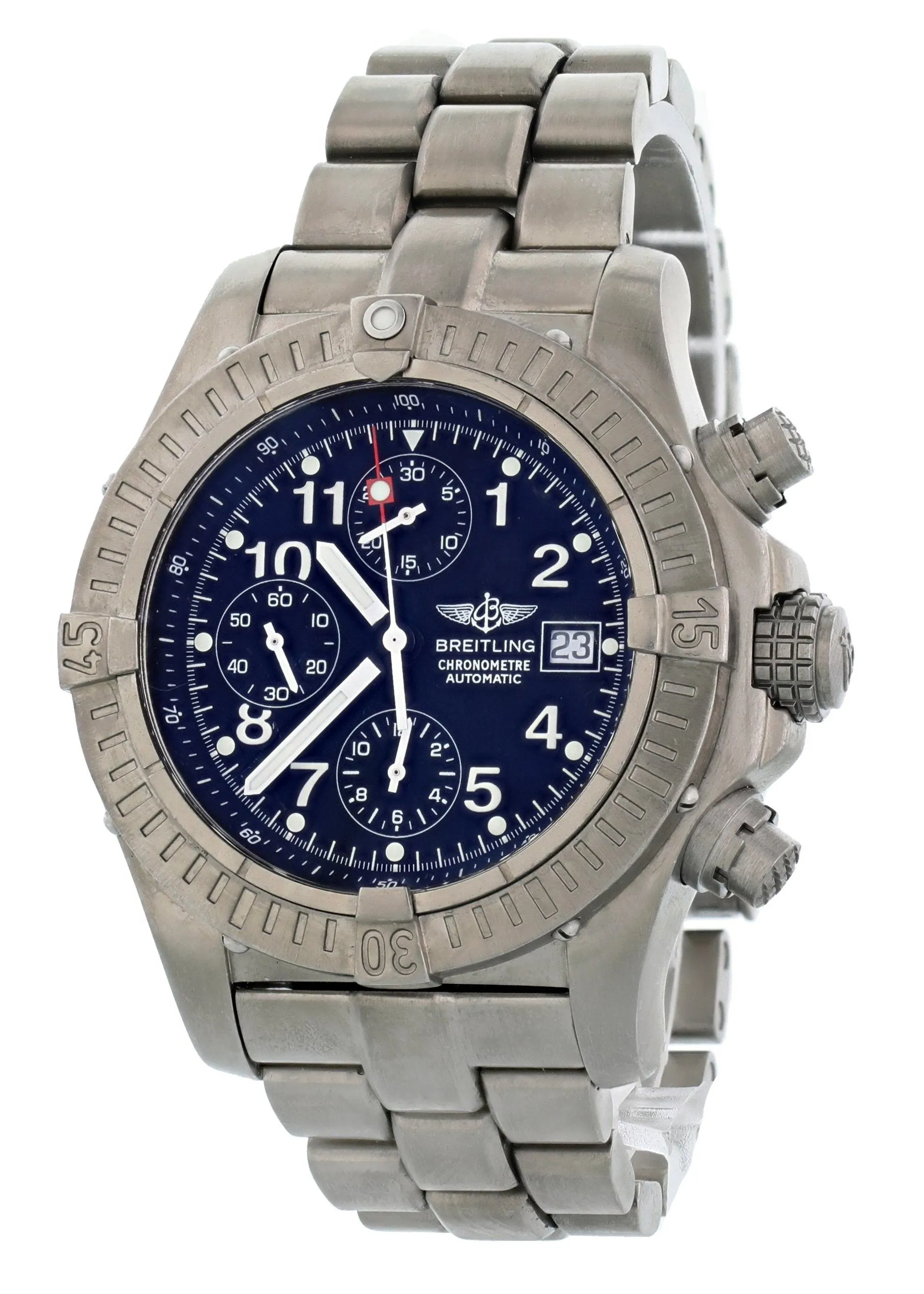 Breitling Avenger Chronograph E13360 Titanium Mens Watch