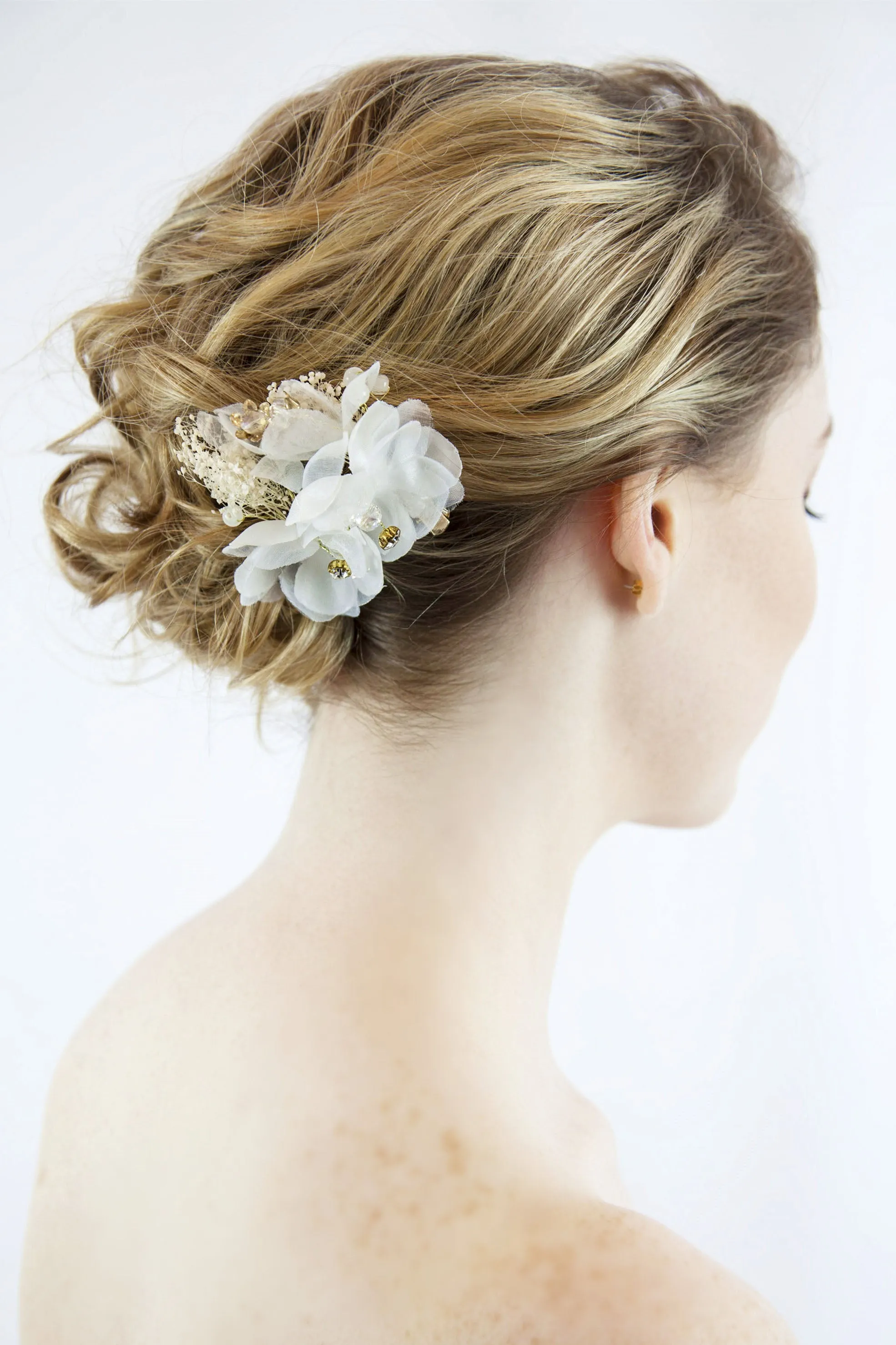 Bridal Flower Hair Clips (A Pair)