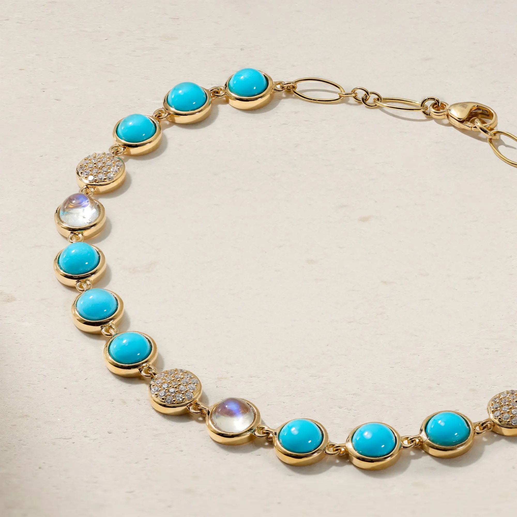 Bubble Turquoise and Diamond Bracelet