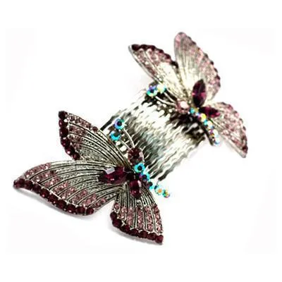 Butterfly Wings Hair Combs (Pair)