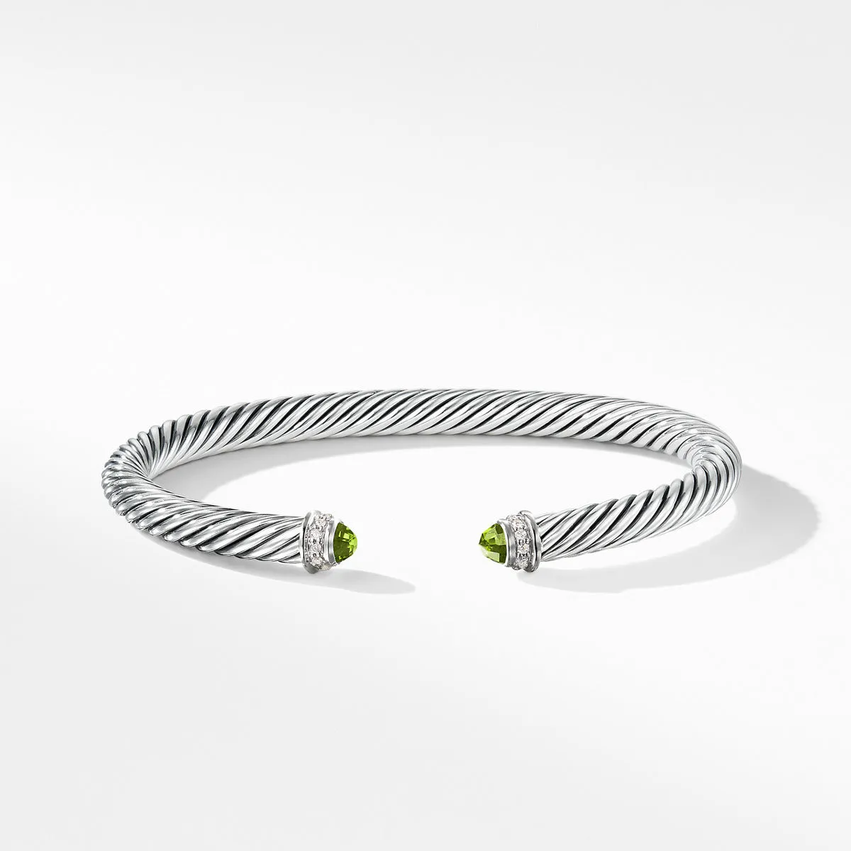 Cable Classics Bracelet with Peridot and Diamonds