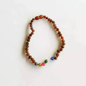 Canyonleaf Kids Raw Cognac Amber   Vintage Style Necklace