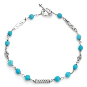 Caviar Icon Turquoise Beaded Bracelet