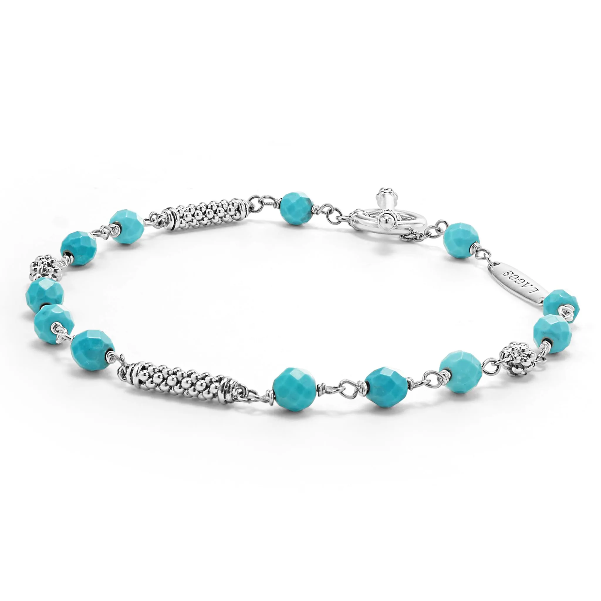 Caviar Icon Turquoise Beaded Bracelet