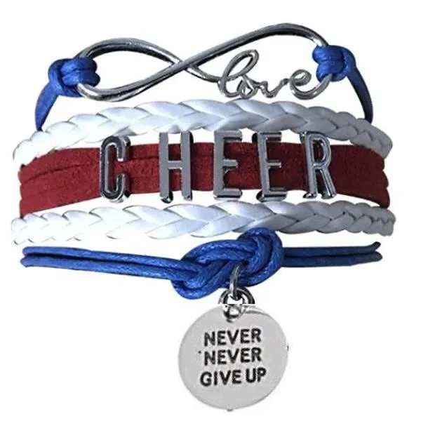 Cheer Bracelet with Inspirational Charms