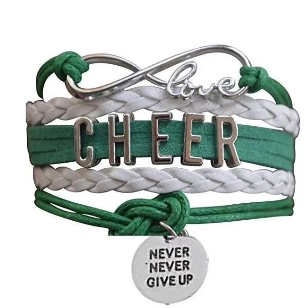 Cheer Bracelet with Inspirational Charms