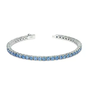 Classic Four Prong Champagne Moissanite Tennis Bracelet